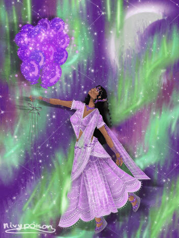 Aurora Borealis Birthday Piece
